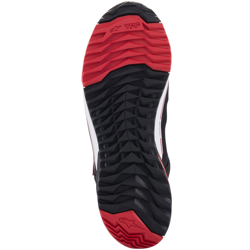Colecția de ghete de motocicletă Alpinestars CR-X Drystar MM93 negru-roșu-alb