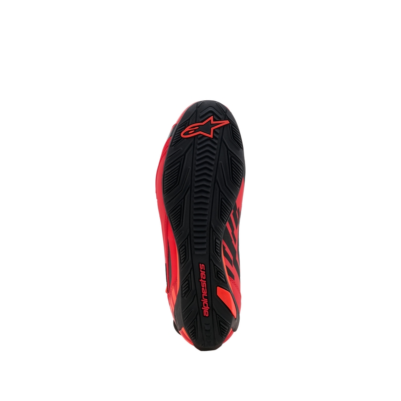 Ghete moto Alpinestars Faster-4 MM93, colecția fluo, roșu-roșu-negru