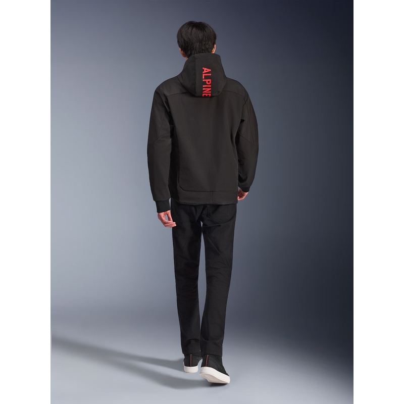 Hanorac motocicletă Alpinestars RADIUM TECH HOODIE negru-roșu