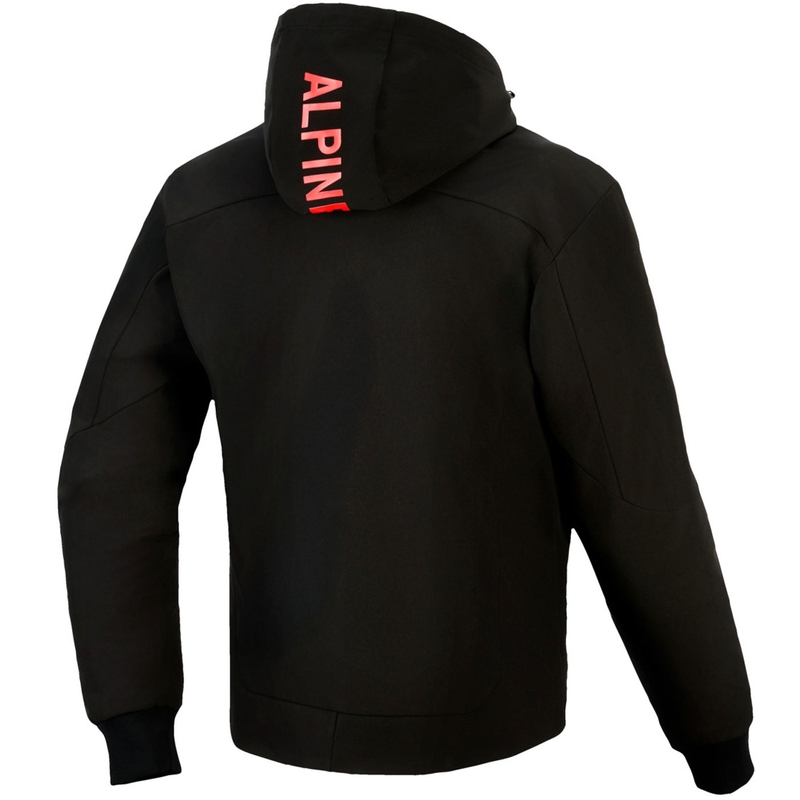 Hanorac motocicletă Alpinestars RADIUM TECH HOODIE negru-roșu