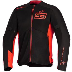 Geacă de motocicletă Alpinestars C-1 AIR MM93, colecția fluo, roșu-roșu-negru