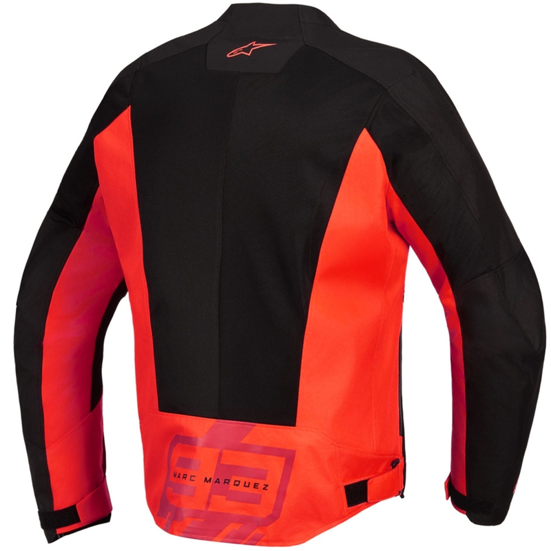 Geacă de motocicletă Alpinestars C-1 AIR MM93, colecția fluo, roșu-roșu-negru