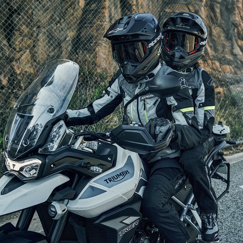 Pantaloni motocicletă Alpinestars Bogota Pro Drystar 3 negri - calitatea a II-a - II. calitate - II. calitate