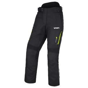 Pantaloni de motocicletă RSA Wasp negru-alb-galben fluo 3 - calitatea II. - II. calitate 