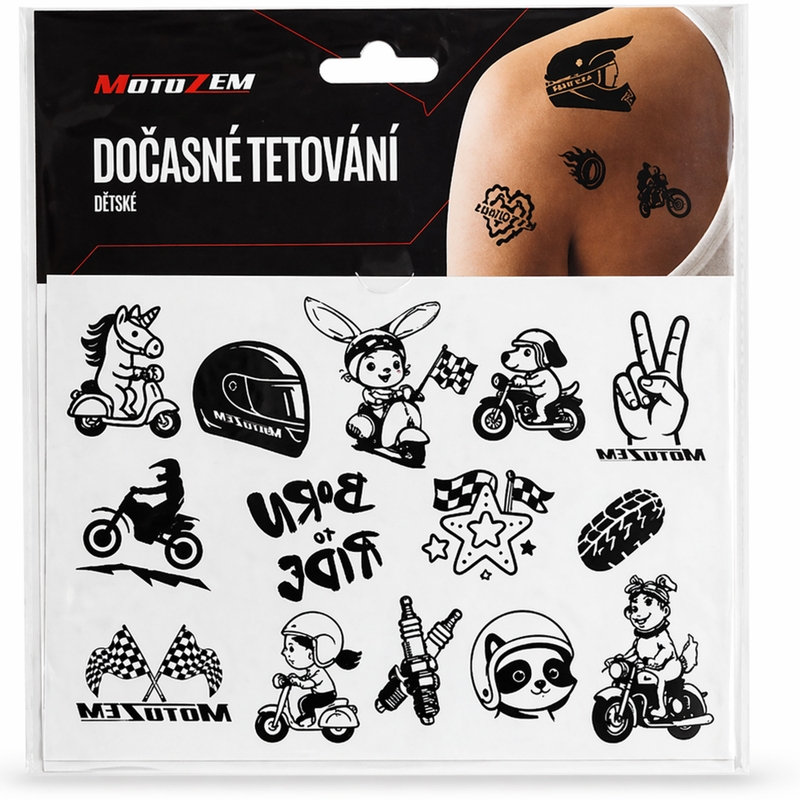 Tatuaj temporar MotoZem pentru copii