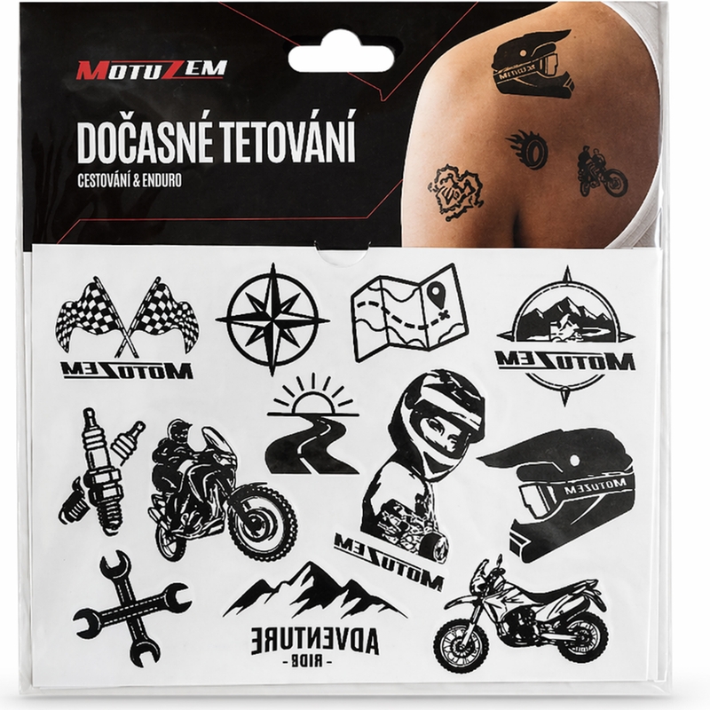 Tatuaje temporare MotoZem Travel &amp; Enduro