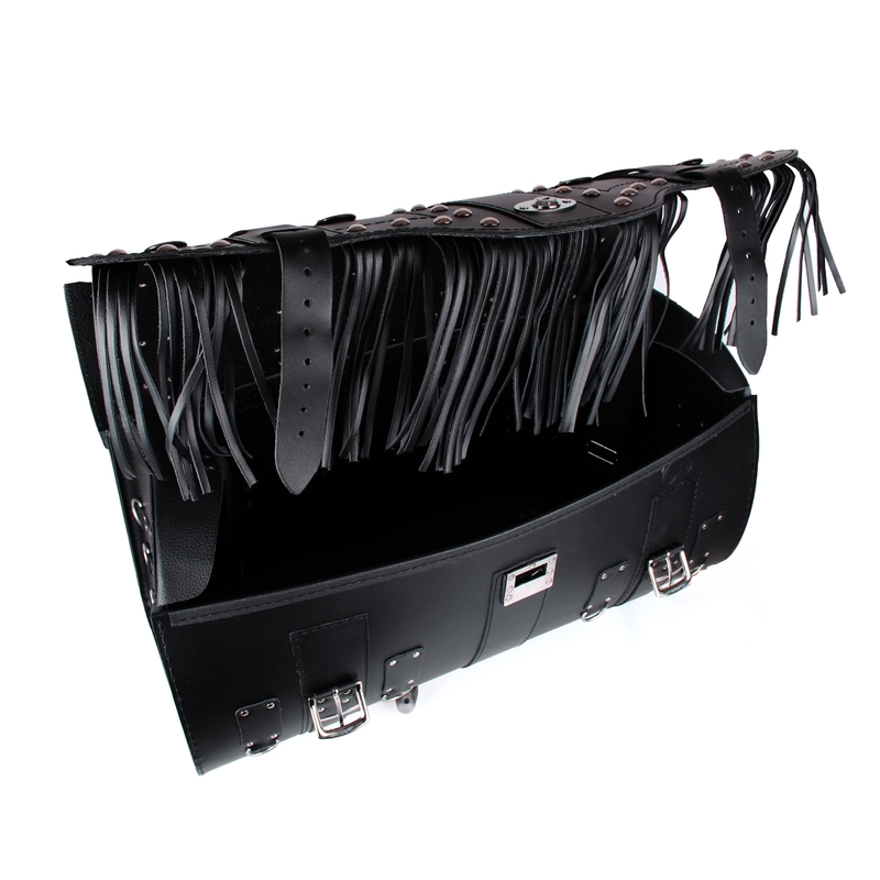 Geantă din piele pentru motocicletă Chopper RSA-16C cu lacăt - II. calitate - II. calitate 