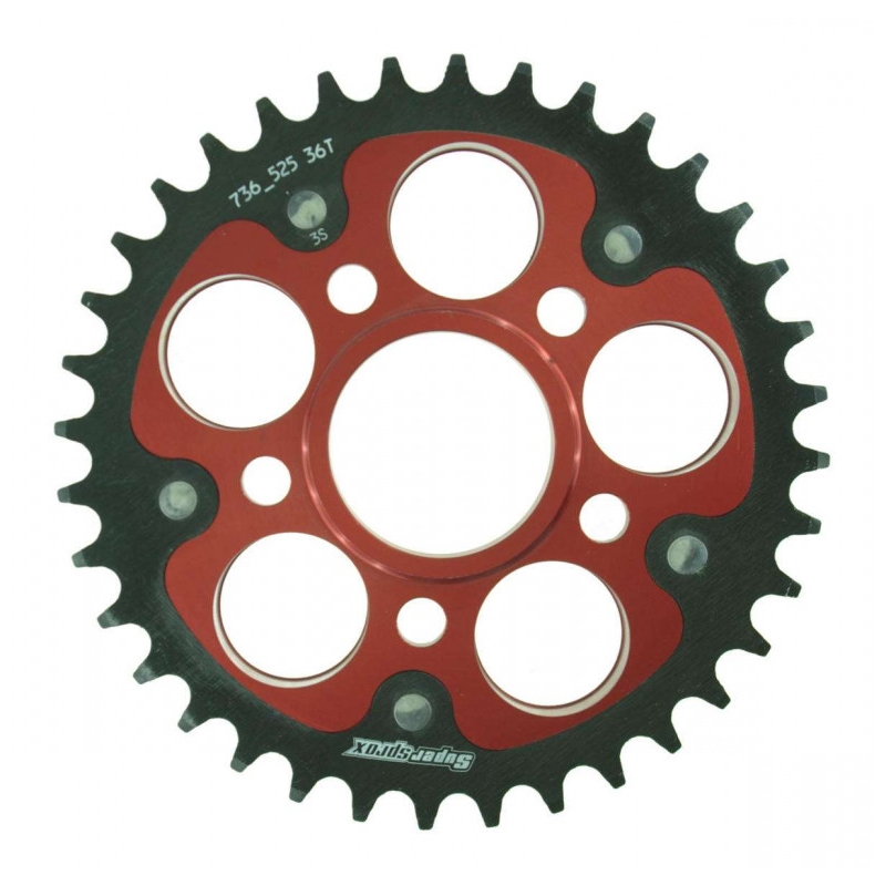 Foaie spate SUPERSPROX STEALTH Rosu 36T, 525