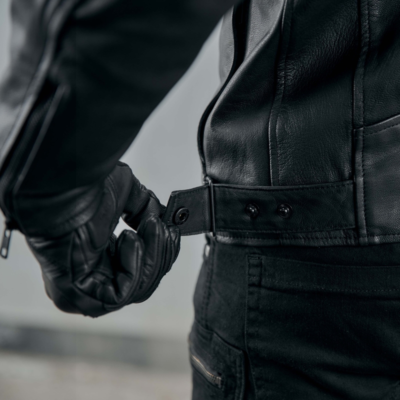 Geacă de motocicletă Rebelhorn Impala neagră - calitatea a doua - II. calitate - II. calitate