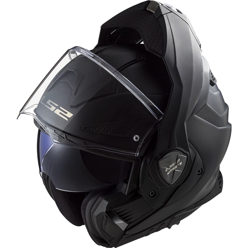 Cască de motocicletă pliabilă LS2 FF901 Advant X Solid negru mat - calitatea a II-a - II. calitate - II. calitate