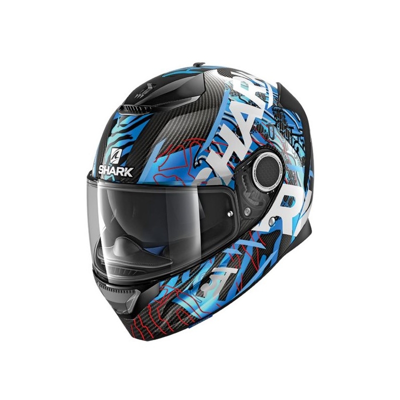 Cască integrală SHARK SPARTAN CARBON Daksha negru-alb-albastru
