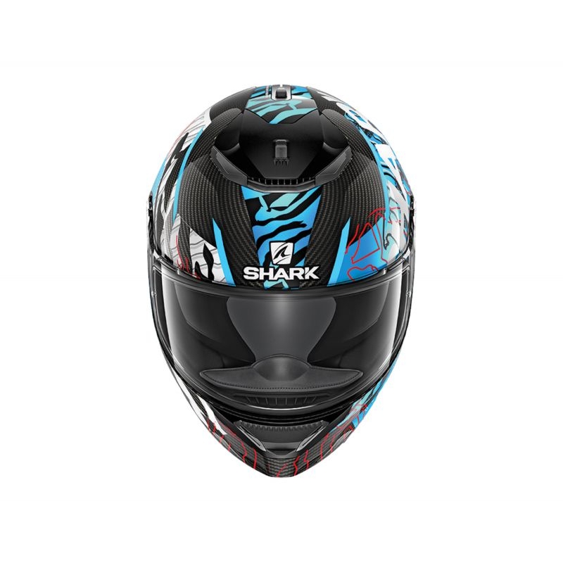 Cască integrală SHARK SPARTAN CARBON Daksha negru-alb-albastru