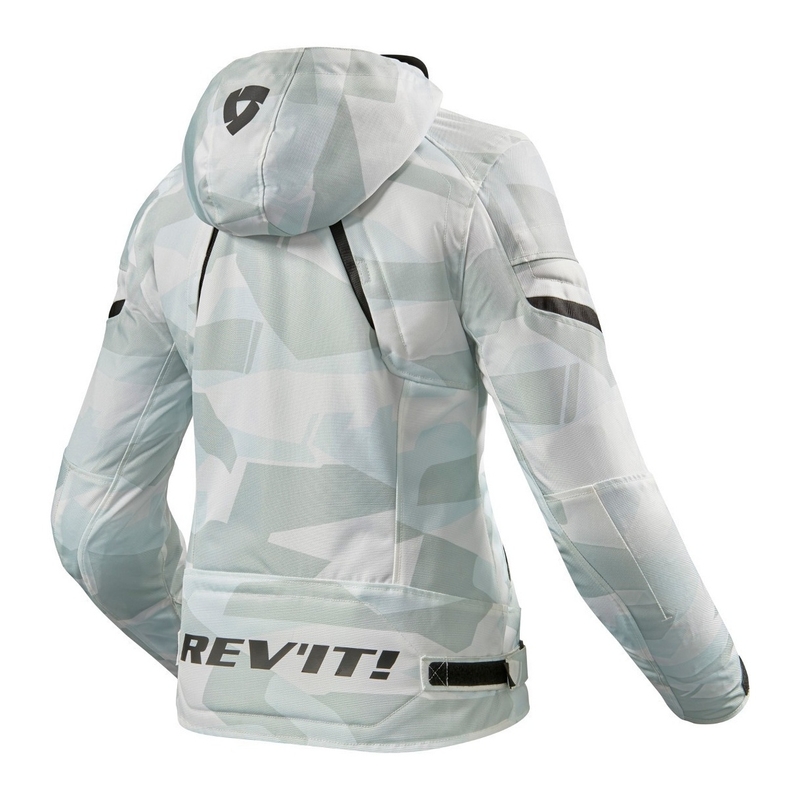 Geacă de motocicletă Revit Flare 2 pentru femei gri-alb - calitatea a II-a - II. calitate - II. calitate 