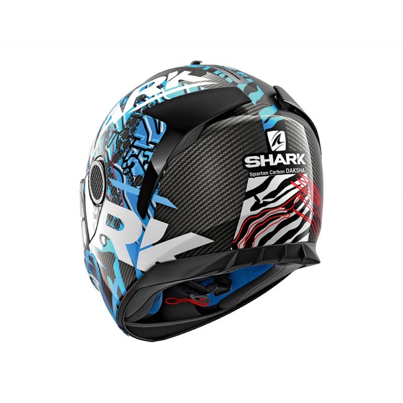 Cască integrală SHARK SPARTAN CARBON Daksha negru-alb-albastru