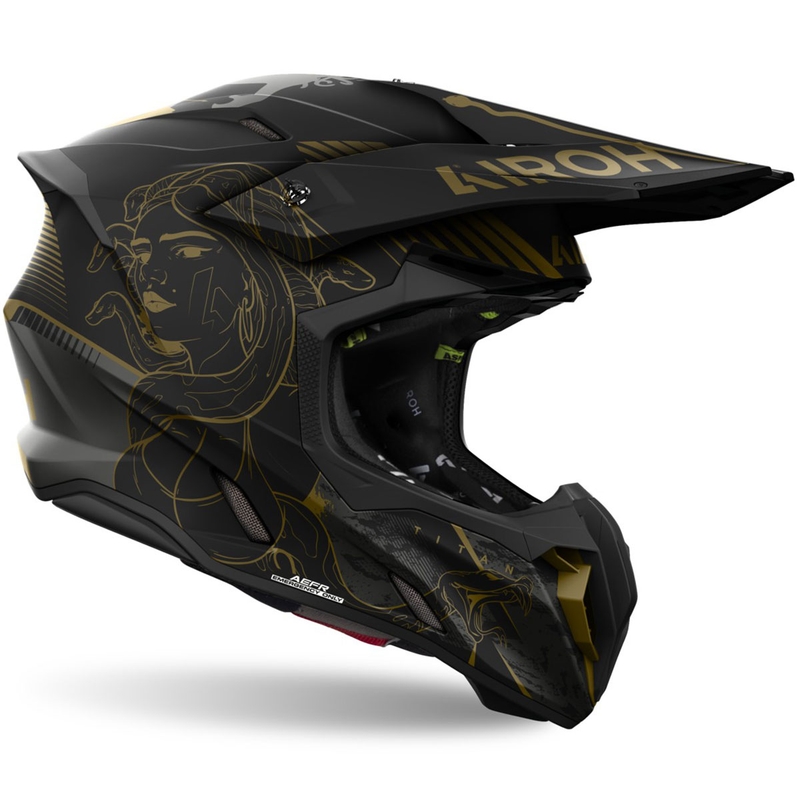 Cască motocross Airoh Twist 3 Titan mat