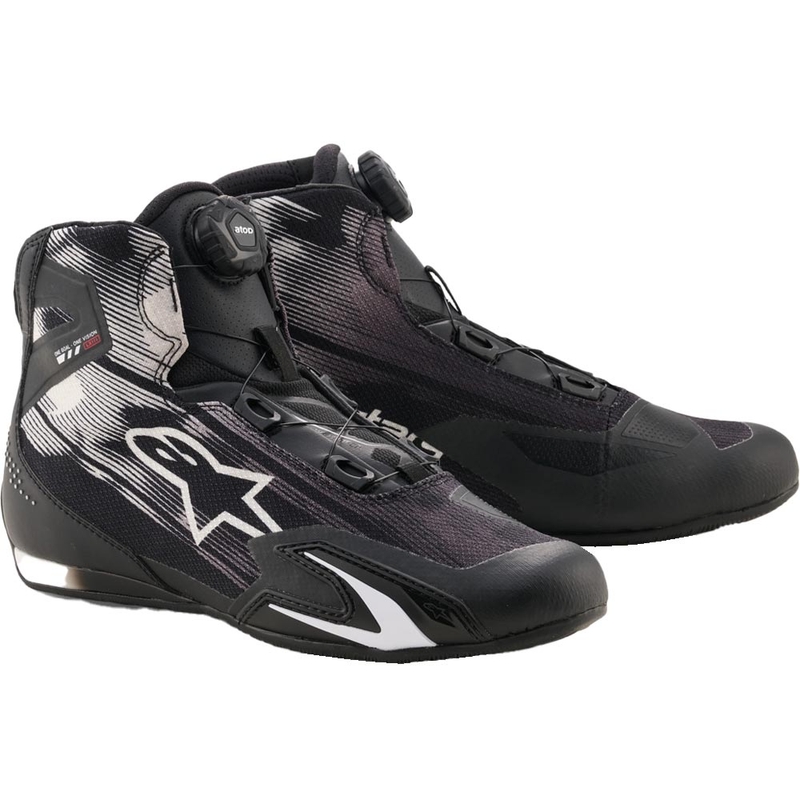 Ghete moto Alpinestars Celer Vented negru-alb