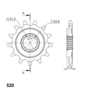 Pinion fata SUPERSPROX CST-284:13 13T, 520