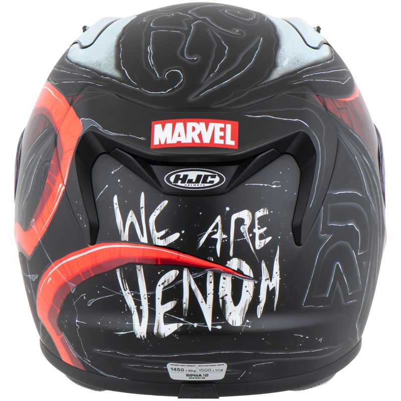 Cască integrală HJC RPHA 12 Venom 3 Marvel Negru-Roșu