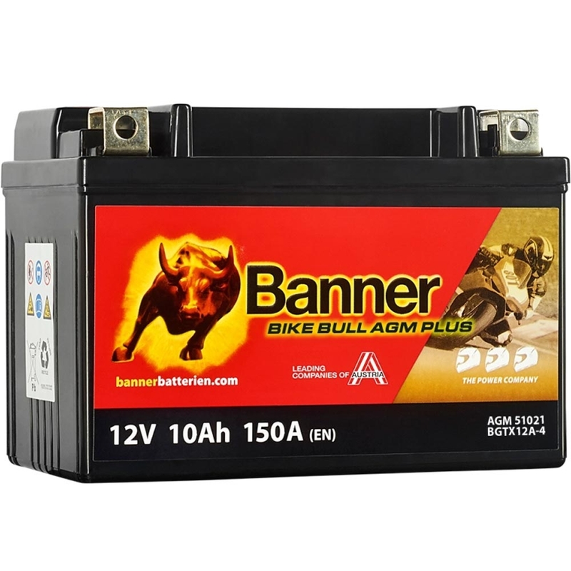 Baterie AGM Banner Bike Bull AGM PLUS AGM PLUS 510 21 / BGTX12A-4 - GTX12A-4