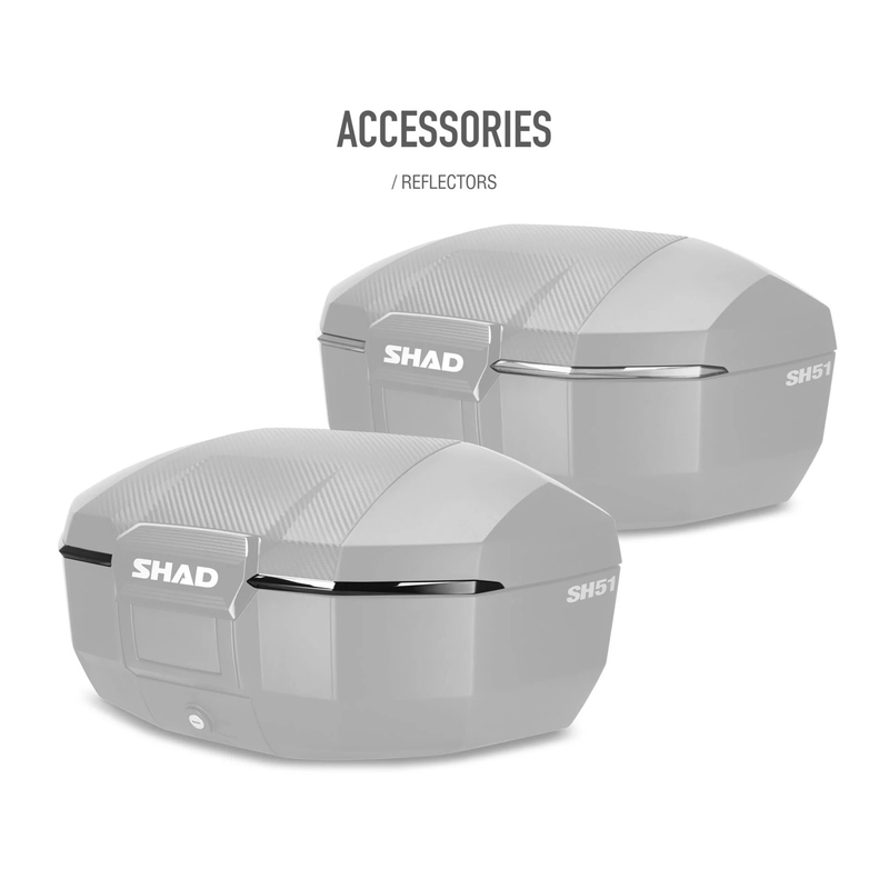 Top case SHAD SH51 Carbon