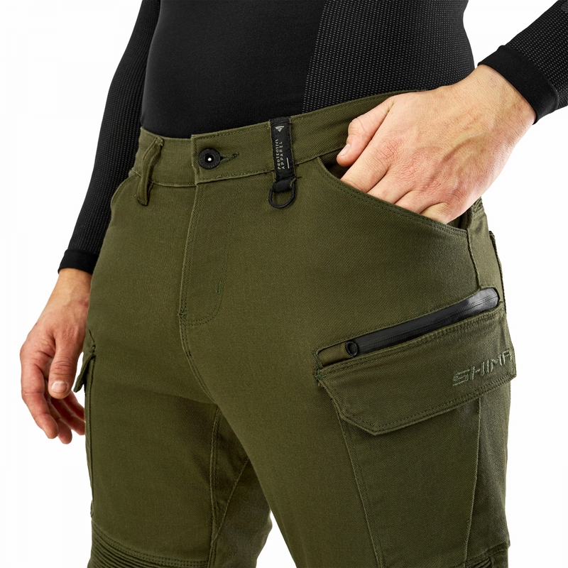 Pantaloni motocicletă Shima Giro 3.0 extinși, kaki