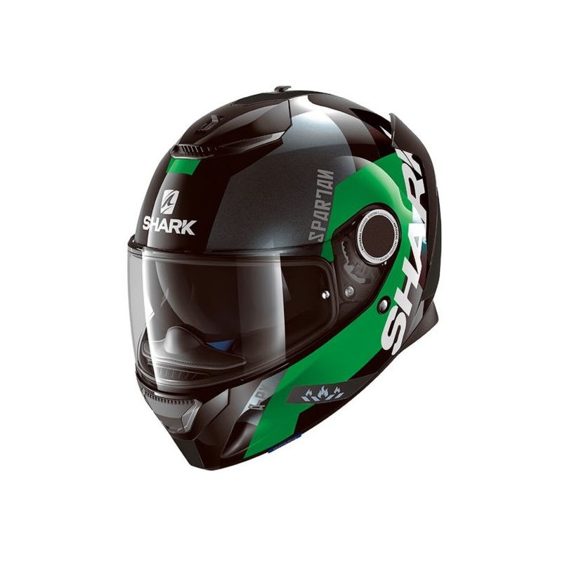 Cască integrală SHARK SPARTAN Apics negru-gri-verde lichidare