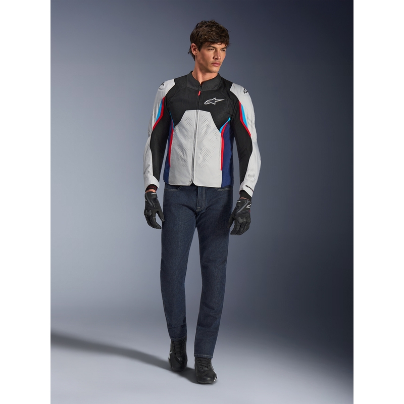 Geacă motocicletă Alpinestars AST V3 Air alb-albastru-roșu-negru