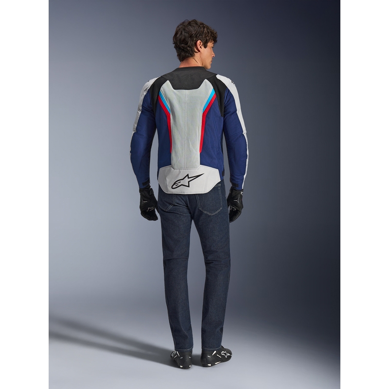 Geacă motocicletă Alpinestars AST V3 Air alb-albastru-roșu-negru