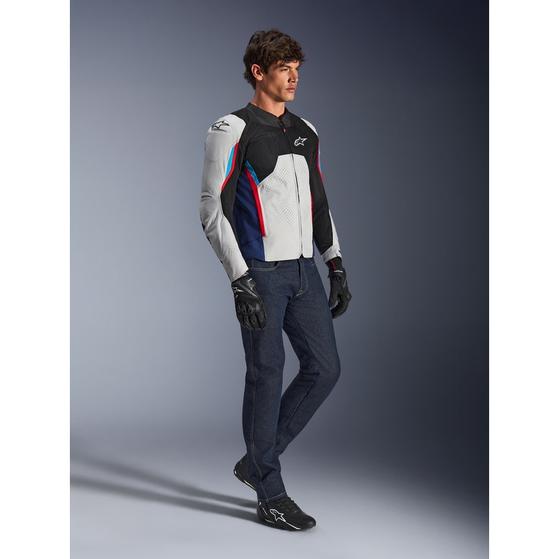 Geacă motocicletă Alpinestars AST V3 Air alb-albastru-roșu-negru
