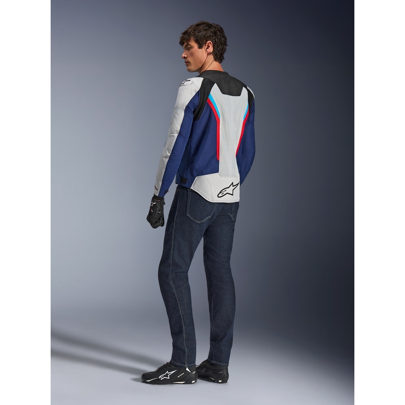 Geacă motocicletă Alpinestars AST V3 Air alb-albastru-roșu-negru