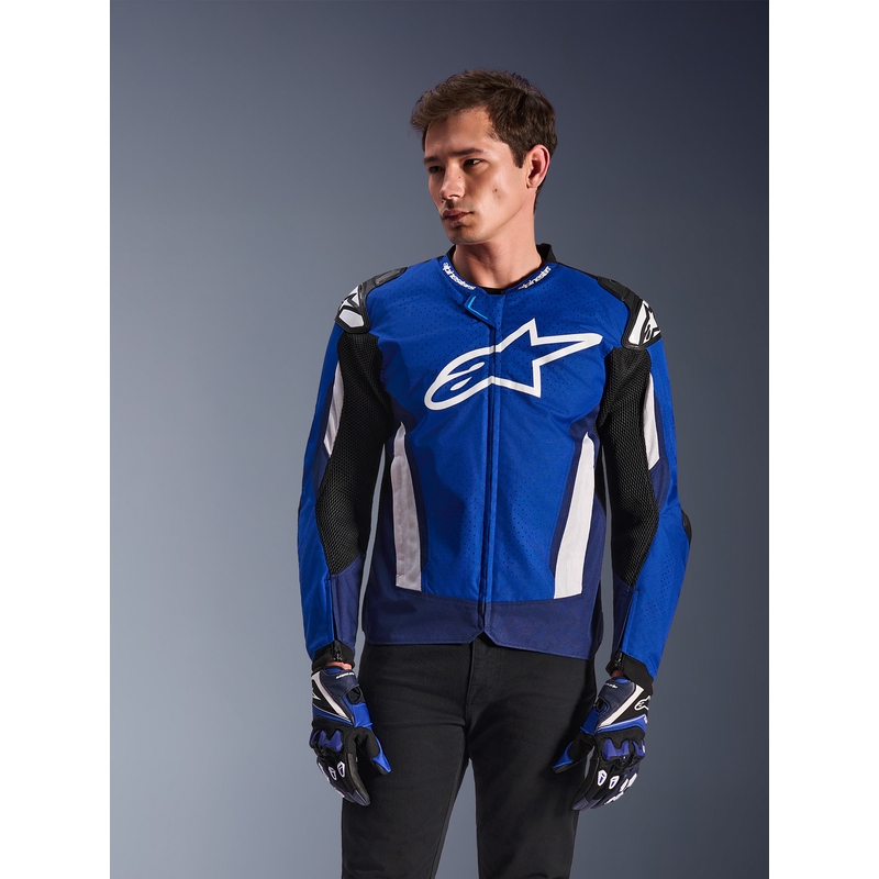 Geacă motocicletă Alpinestars T-GP Air albastru-alb-negru