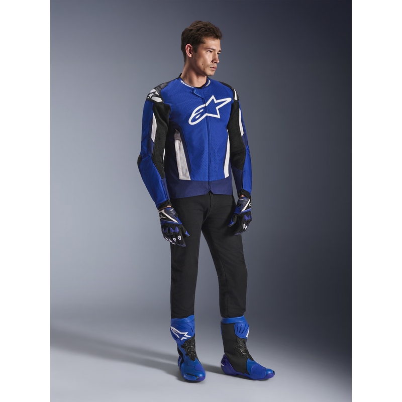 Geacă motocicletă Alpinestars T-GP Air albastru-alb-negru