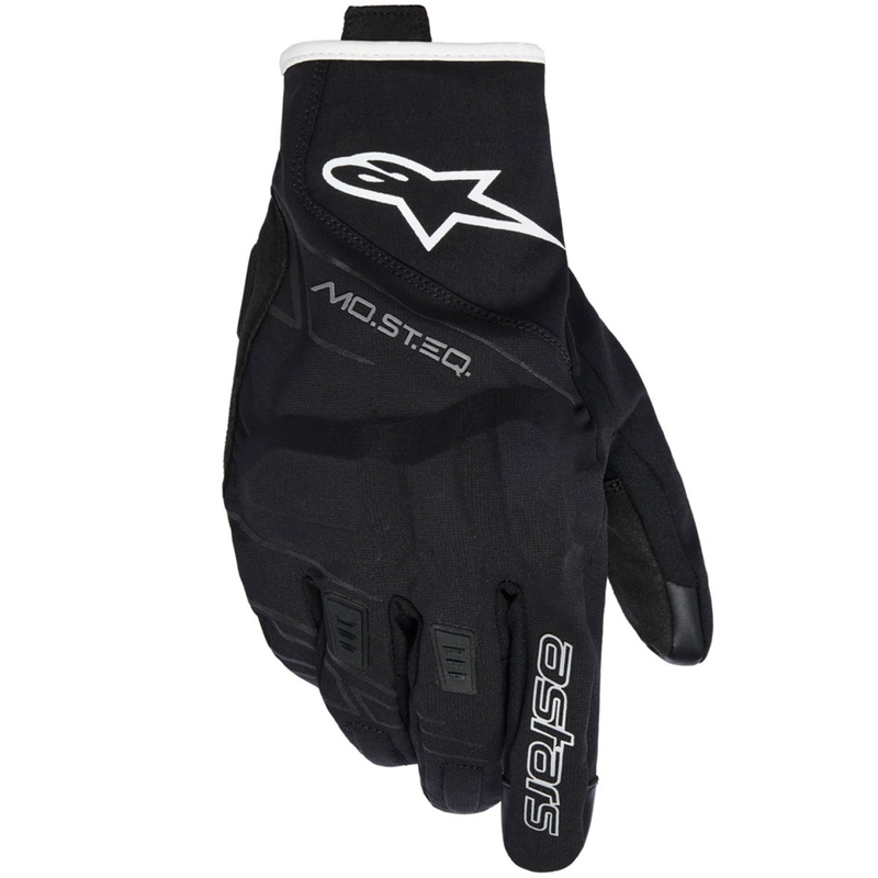 Mănuși moto Alpinestars MOBLAST WATERPROOF negru-alb-galben-gălbui