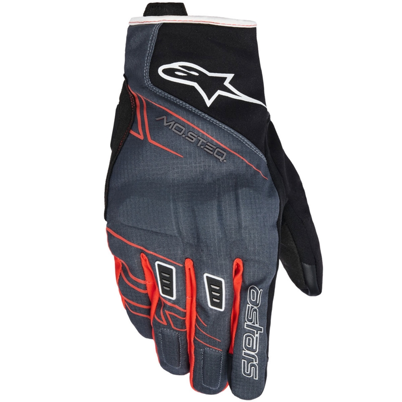 Mănuși moto Alpinestars MOBLAST WATERPROOF negru-antracit-portocaliu