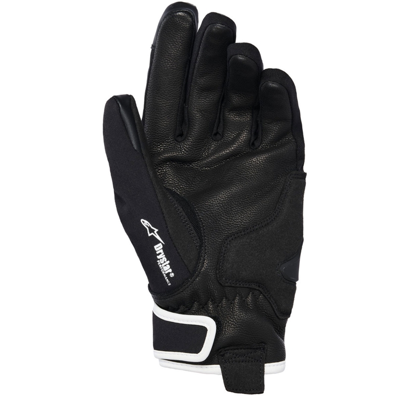 Mănuși moto Alpinestars STELLA MOBLAST WATERPROOF pentru femei, negru-alb, alb-gălbui