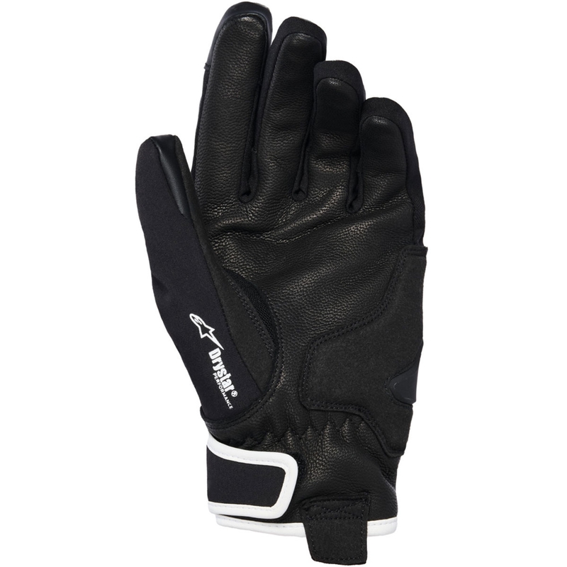 Mănuși de motocicletă pentru femei Alpinestars STELLA MOBLAST WATERPROOF gri-negru-roz fluo-turcoaz-alb