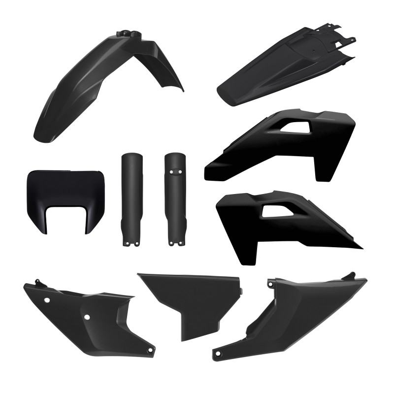 Kit plastice POLISPORT Negru