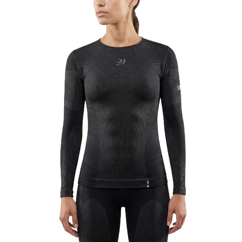 Tricou funcțional cu mânecă lungă SIXS BT TS2L V2 negru-gri închis