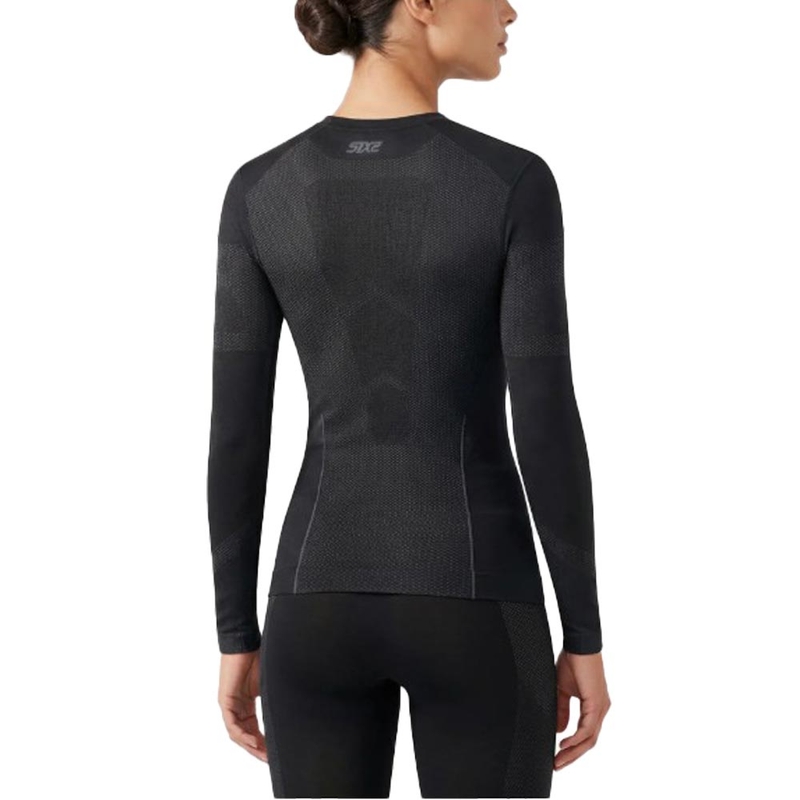 Tricou funcțional cu mânecă lungă SIXS BT TS2L V2 negru-gri închis