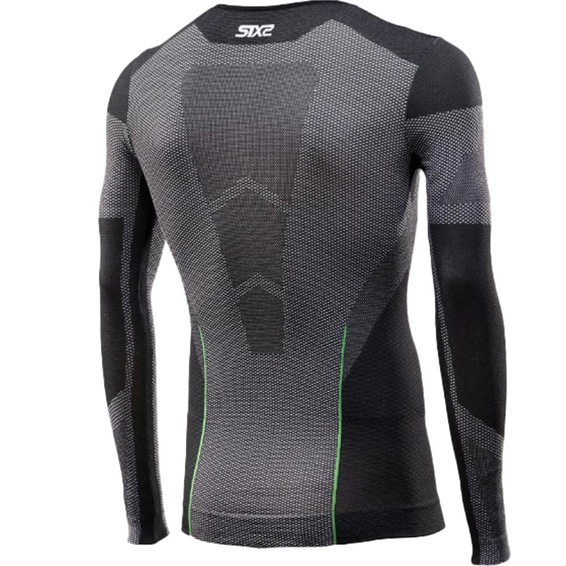Tricou funcțional cu mânecă lungă SIXS BT TS2L V2 negru carbon