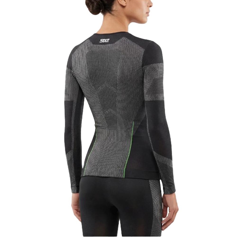 Tricou funcțional cu mânecă lungă SIXS BT TS2L V2 negru carbon