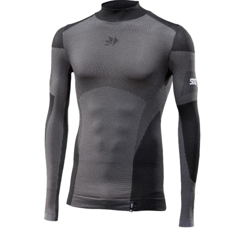 Tricou funcțional cu mânecă lungă SIXS BT TS3L V2 negru carbon
