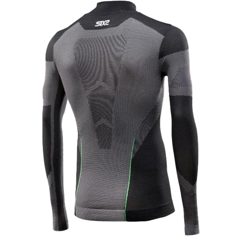 Tricou funcțional cu mânecă lungă SIXS BT TS3L V2 negru carbon
