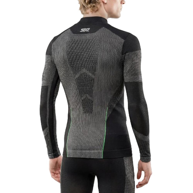 Tricou funcțional cu mânecă lungă SIXS BT TS3L V2 negru carbon