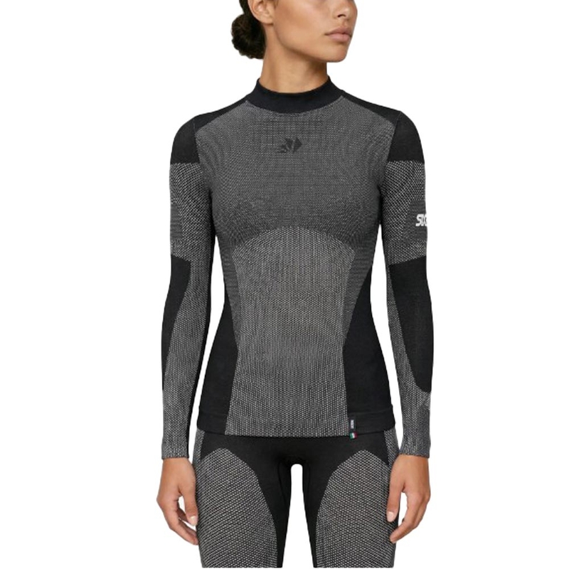 Tricou funcțional cu mânecă lungă SIXS BT TS3L V2 negru carbon