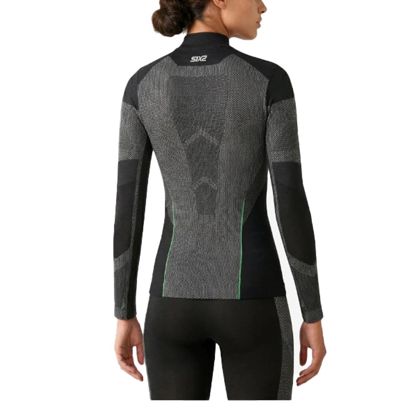 Tricou funcțional cu mânecă lungă SIXS BT TS3L V2 negru carbon