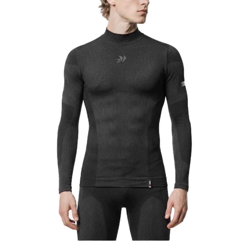 Tricou funcțional cu mânecă lungă SIXS BT TS3L V2 negru-gri închis