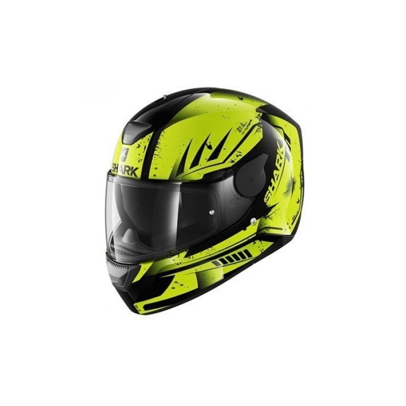 Cască integrală SHARK D-SKWAL Dharkov negru-galben-fluo