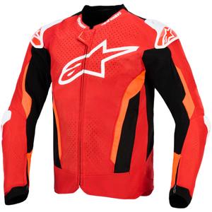 Geacă motocicletă Alpinestars T-GP Air roșu-fluo roșu-alb-negru