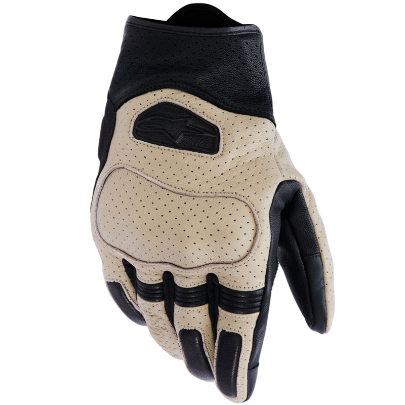 Mănuși de motocicletă Alpinestars Mustang V3 bej-negru